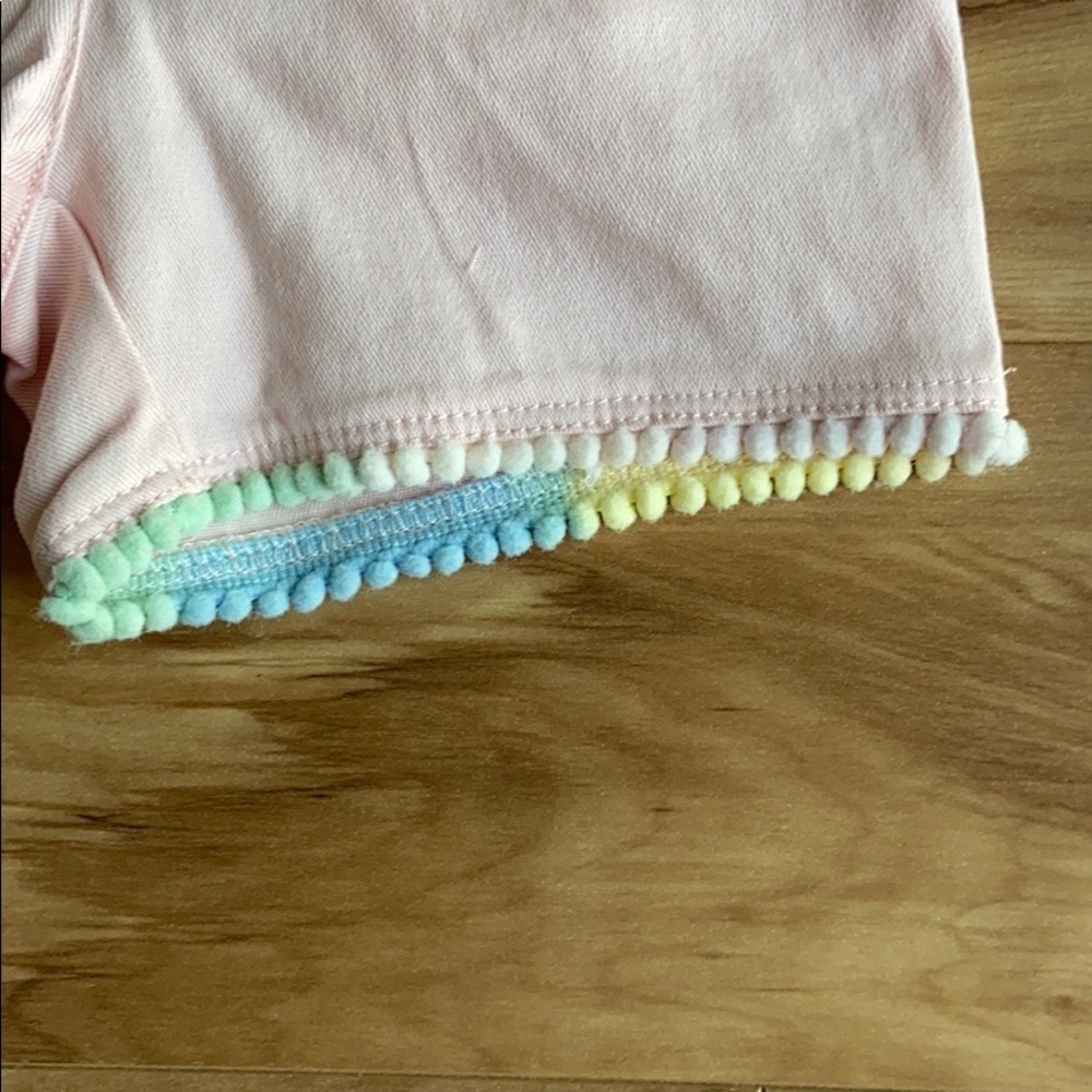 Anko girl’s multicolored pom pom pink shorts - Picture 4 of 7